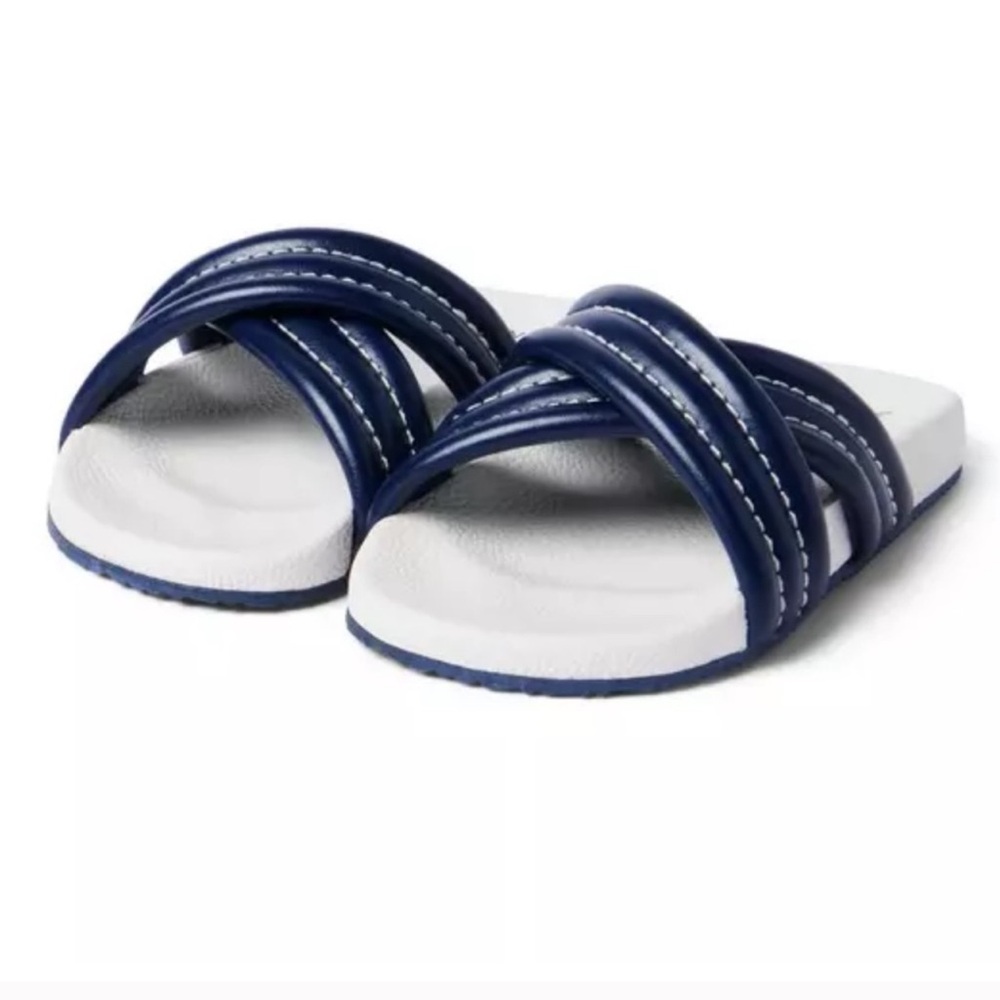 JANIE & JACK NWT Boys Navy Merchant Marine Cross Strap Pool Slide